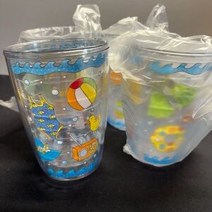Colorful Beach-Themed Tumblers